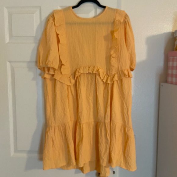 Neon Rose Light Orange Smock Dress UK20 / US 16 - Picture 2 of 3